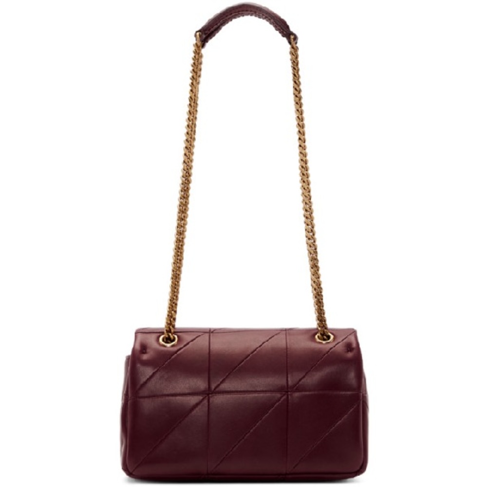 Saint Laurent Medium Jamie Bag In Burgundy - Picture 9 of 10